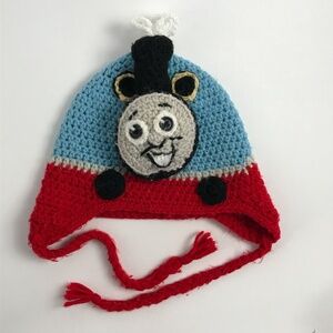 Super Cute Knit Thomas The Tank Engine Winter Hat
